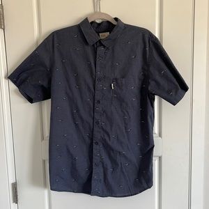 UNIQUE SHARK PRINT BUTTON UP